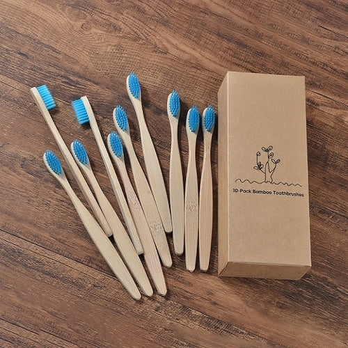New design mixed color bamboo toothbrush Eco