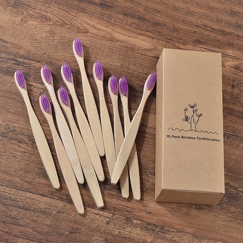 New design mixed color bamboo toothbrush Eco
