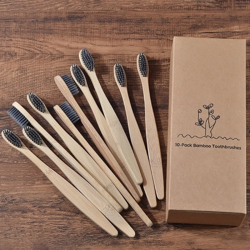 New design mixed color bamboo toothbrush Eco